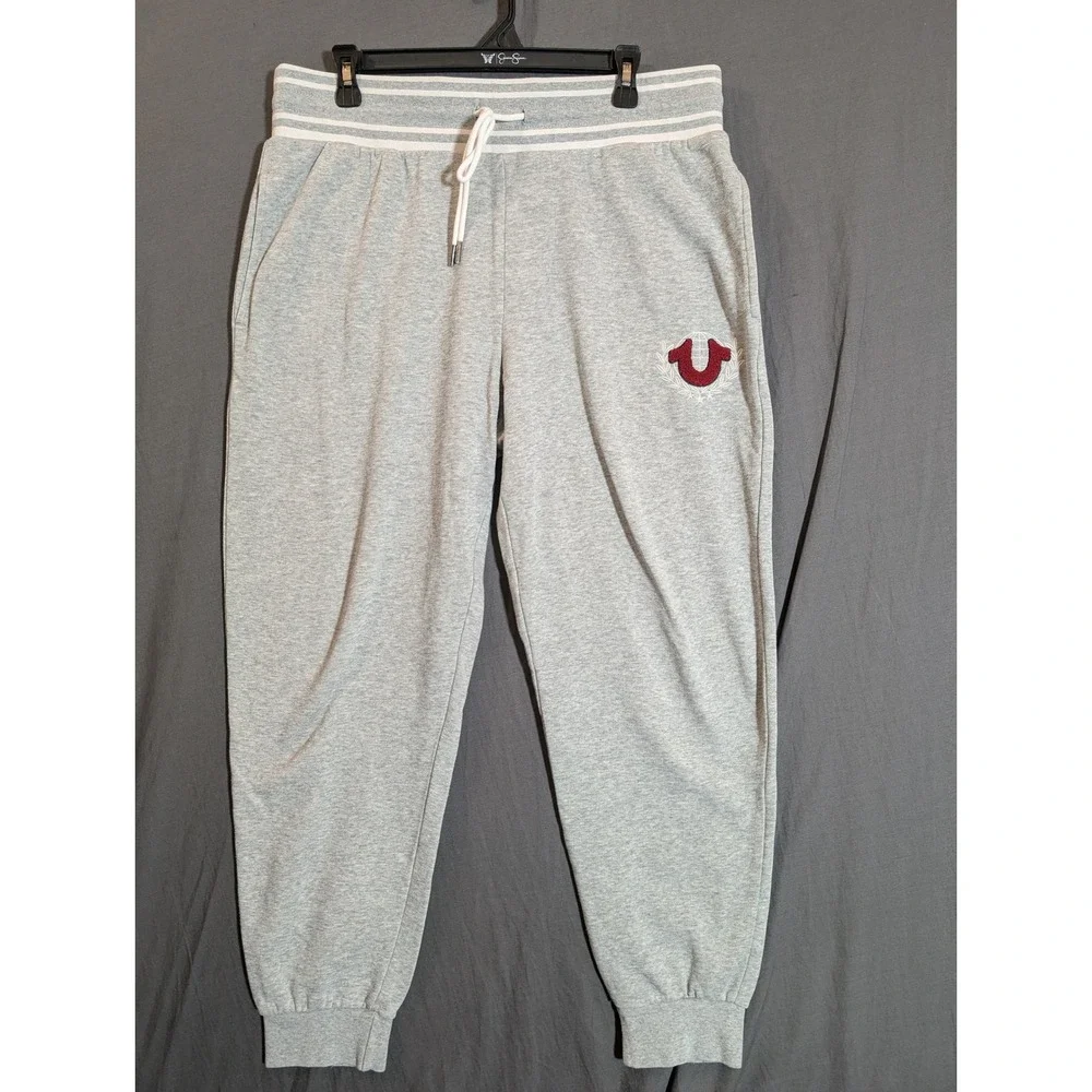 True Religion Collegiate Jogger‎ Sweatpants Heather Gray Men's L/G